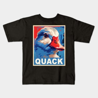 Funny Ducks Geese Meme Men Kids Women Funny Duck Goose Kids T-Shirt